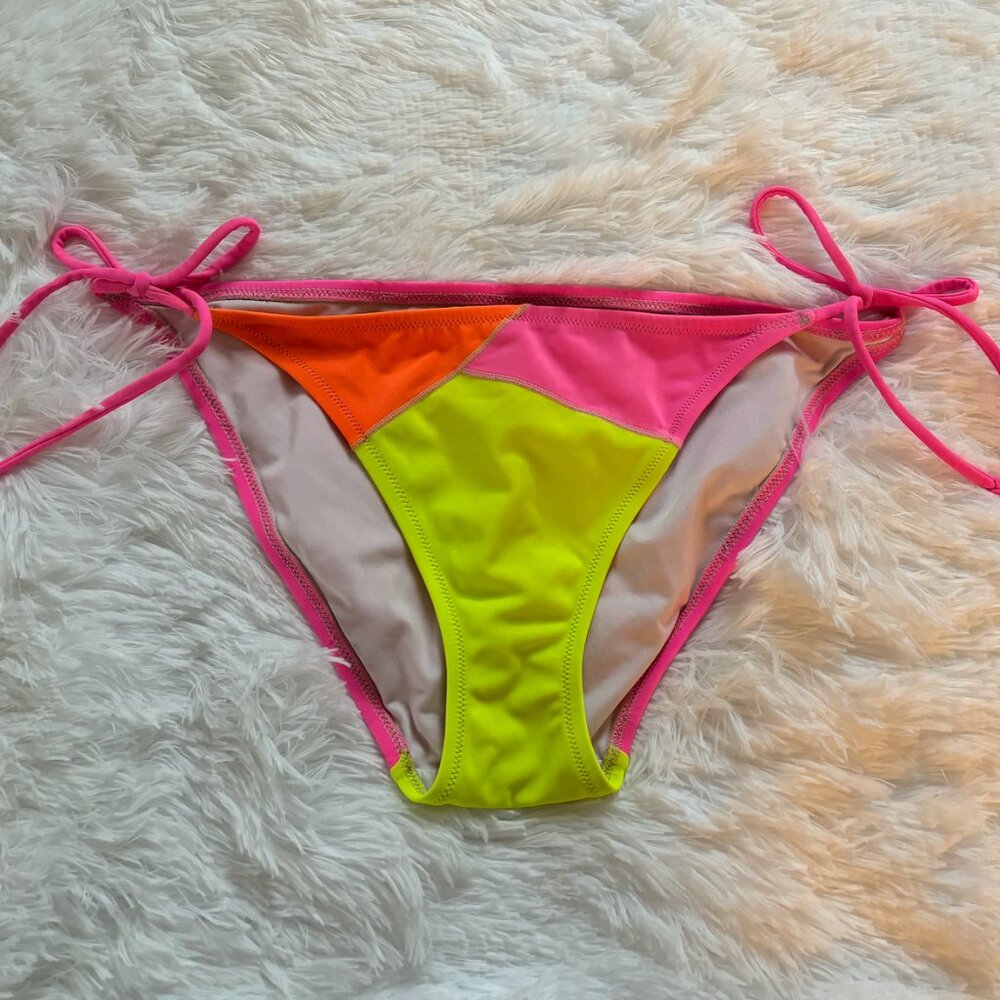 Victoria Secret Neon Multi-Color Bikini Bottom